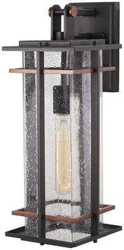 Minka-Lavery - 72493-68 - One Light Outdoor Wall Mount - San Marcos - Black w/Antique Copper