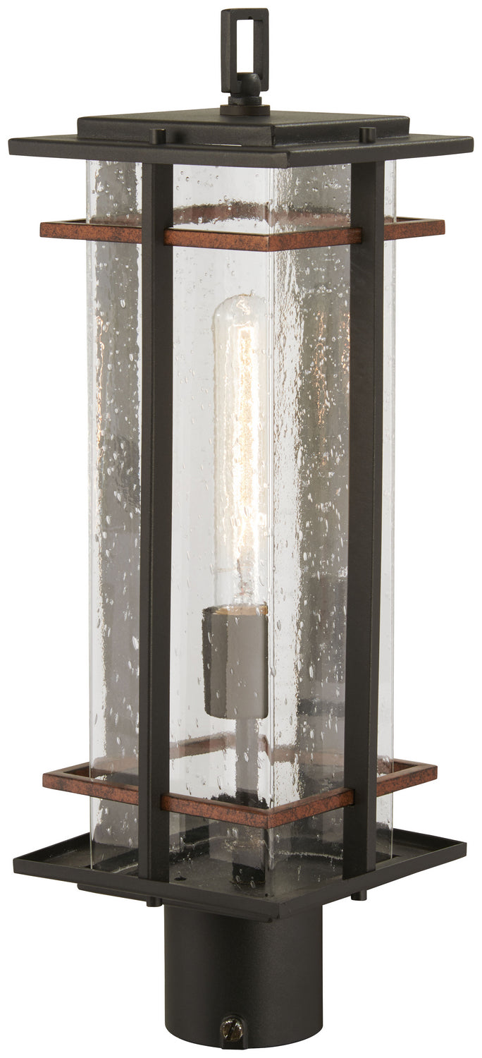 Minka-Lavery - 72496-68 - One Light Outdoor Post Mount - San Marcos - Black w/Antique Copper