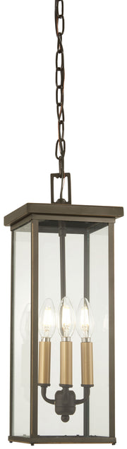 Minka-Lavery - 72584-143C - Four Light Chain Hung Lantern - Casway - Oil Rubbed Bronze w/Gold Highlights