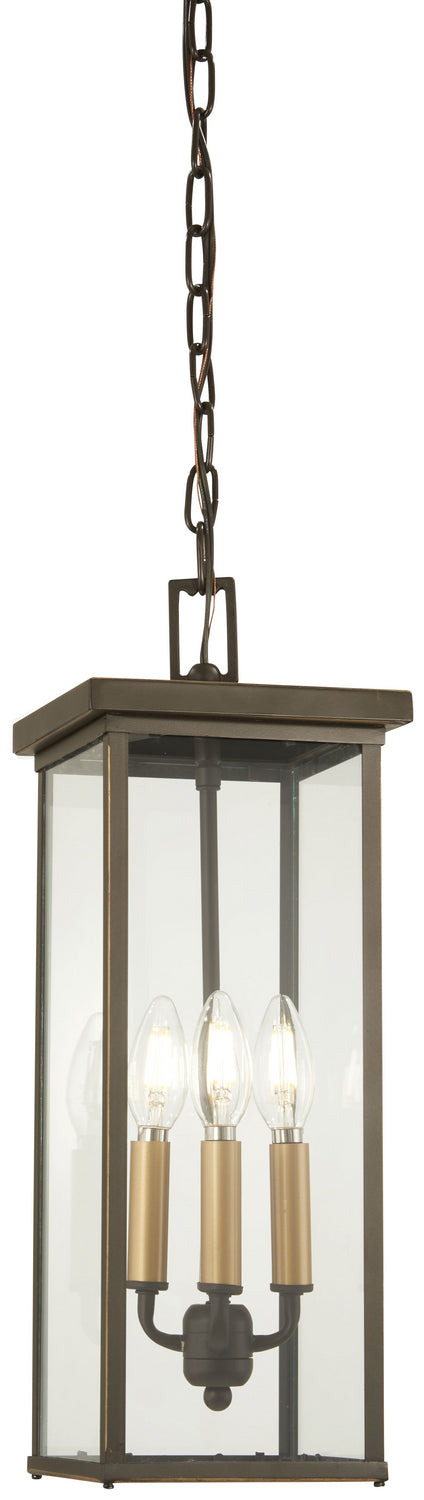 Minka-Lavery - 72584-143C - Four Light Chain Hung Lantern - Casway - Oil Rubbed Bronze w/Gold Highlights