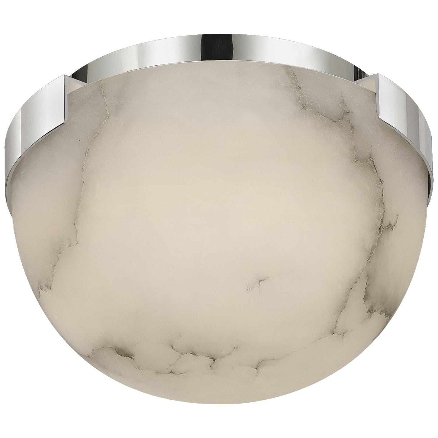 Visual Comfort Signature - KW 4011PN-ALB - LED Flush Mount - Melange - Polished Nickel