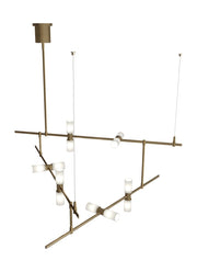Visual Comfort Modern - 700MDCHCRS - LED Chandelier - ModernRail - Aged Brass