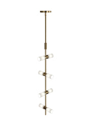 Visual Comfort Modern - 700MDP3CRS - LED Pendant - ModernRail - Aged Brass
