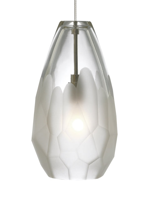Visual Comfort Modern - 700MOBRLFS-LEDS930 - LED Pendant - Briolette - Satin Nickel