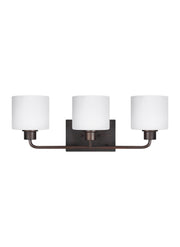Generation Lighting - 4428803-710 - Three Light Wall / Bath - Canfield - Bronze