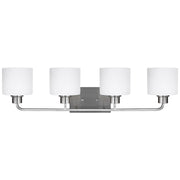 Generation Lighting - 4428804EN3-962 - Four Light Wall / Bath - Canfield - Brushed Nickel