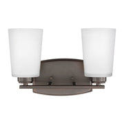 Generation Lighting - 4428902-710 - Two Light Wall / Bath - Franport - Bronze