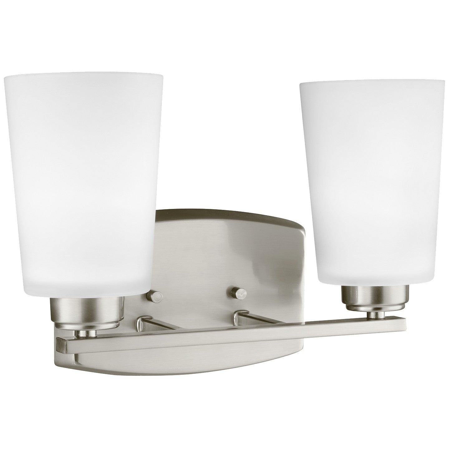 Generation Lighting - 4428902-962 - Two Light Wall / Bath - Franport - Brushed Nickel