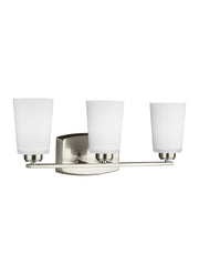 Generation Lighting - 4428903EN3-962 - Three Light Wall / Bath - Franport - Brushed Nickel