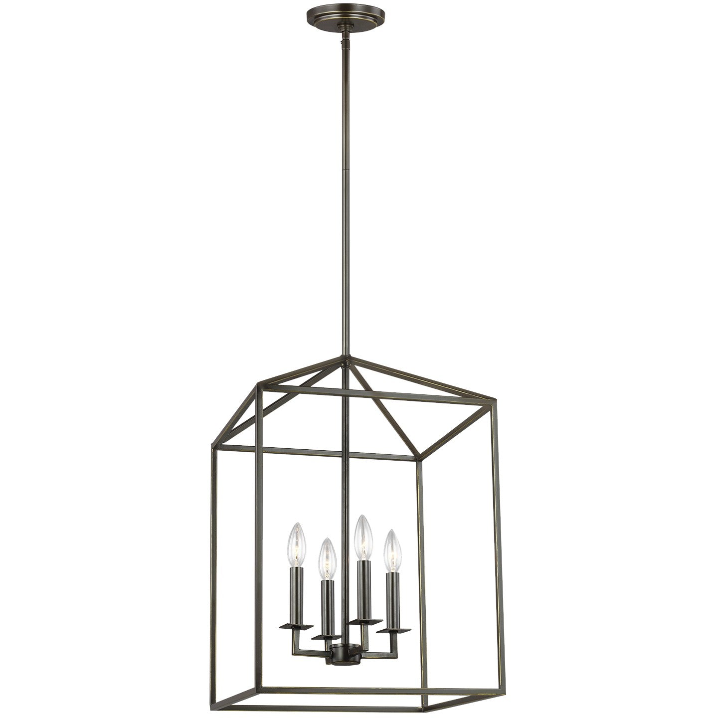 Generation Lighting - 5115004EN-710 - Four Light Hall / Foyer - Perryton - Bronze