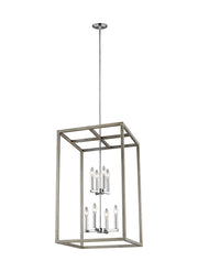 Generation Lighting - 5134508EN-872 - Eight Light Hall / Foyer - Moffet Street - Washed Pine