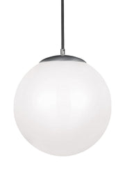 Visual Comfort Studio - 602493S-04 - LED Pendant - Leo - Hanging Globe - Satin Aluminum