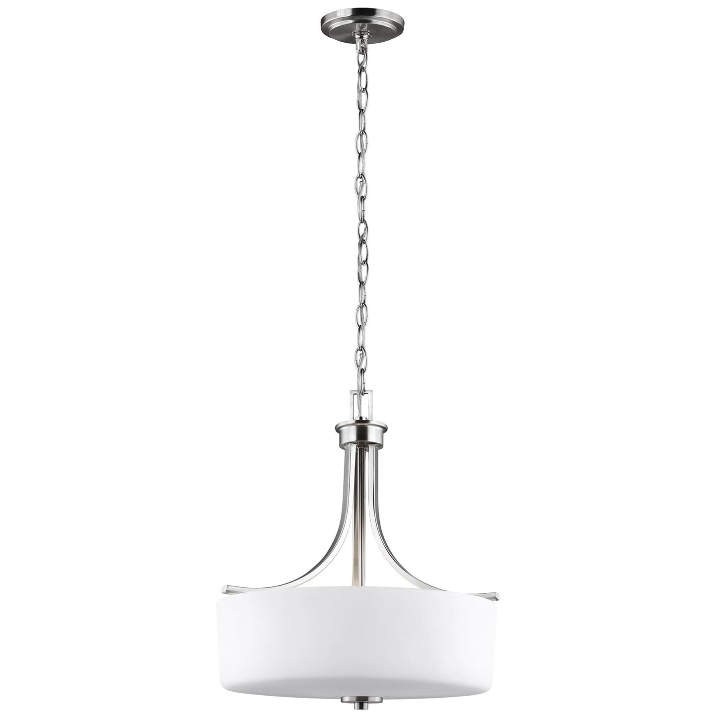 Generation Lighting - 6528803EN3-962 - Three Light Pendant - Canfield - Brushed Nickel
