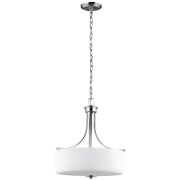 Generation Lighting - 6528803EN3-962 - Three Light Pendant - Canfield - Brushed Nickel
