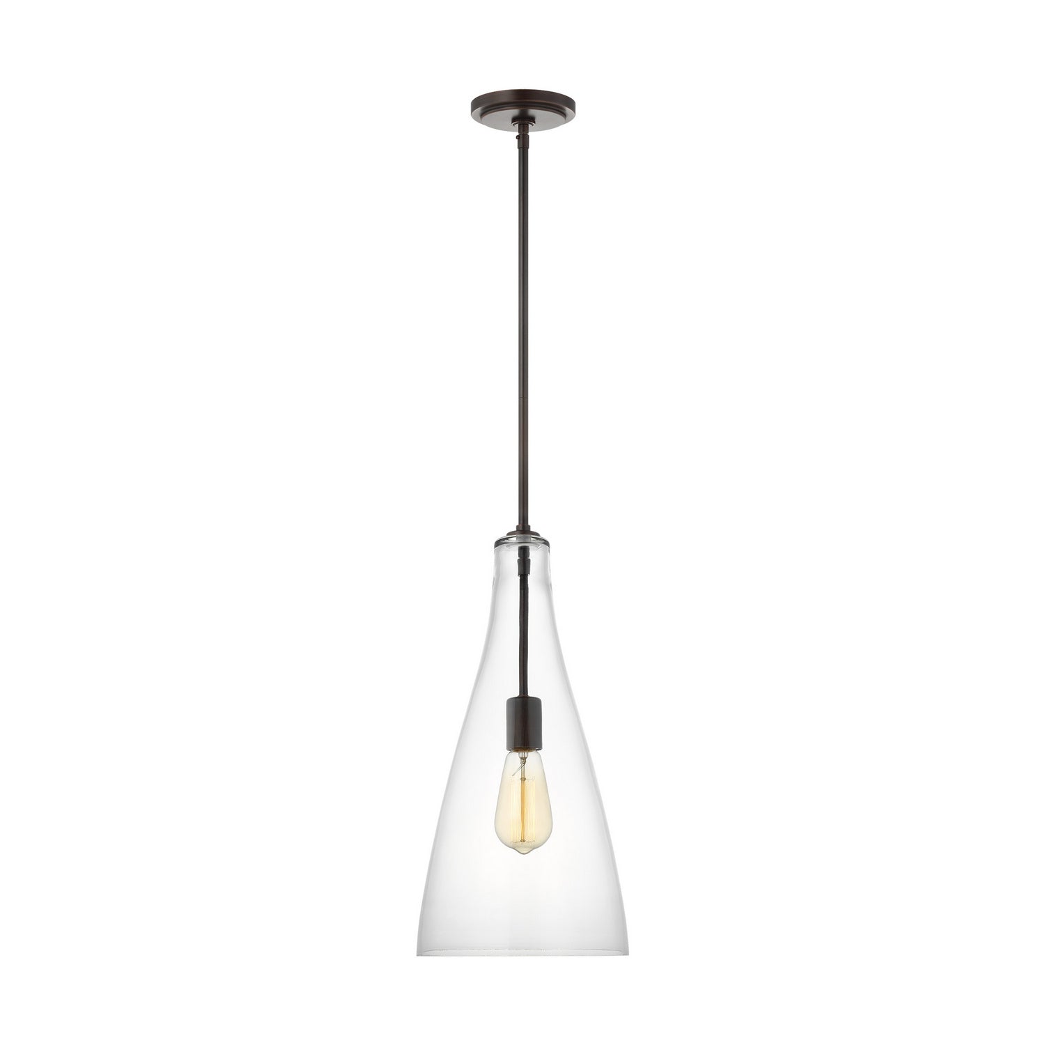 Visual Comfort Studio - 6537001-710 - One Light Pendant - Arilda - Bronze