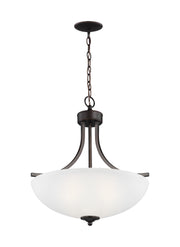 Generation Lighting - 6616503EN3-710 - Three Light Pendant - Geary - Bronze