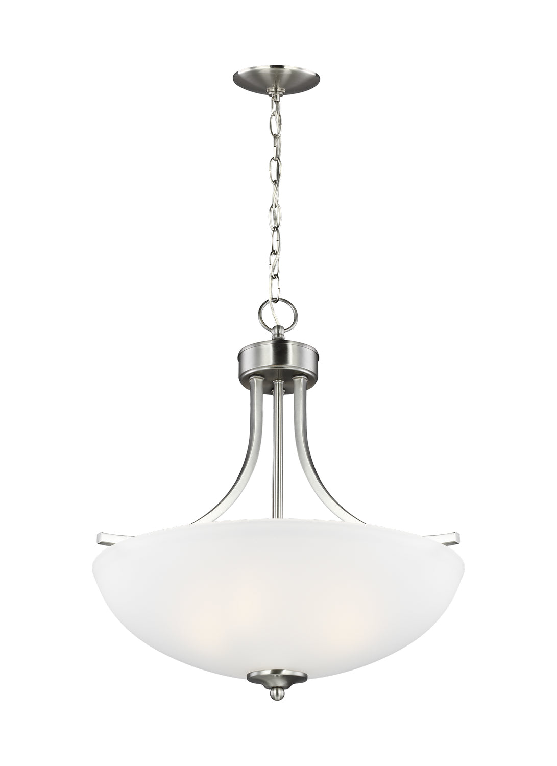 Generation Lighting - 6616503EN3-962 - Three Light Pendant - Geary - Brushed Nickel