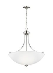 Generation Lighting - 6616504EN3-962 - Four Light Pendant - Geary - Brushed Nickel