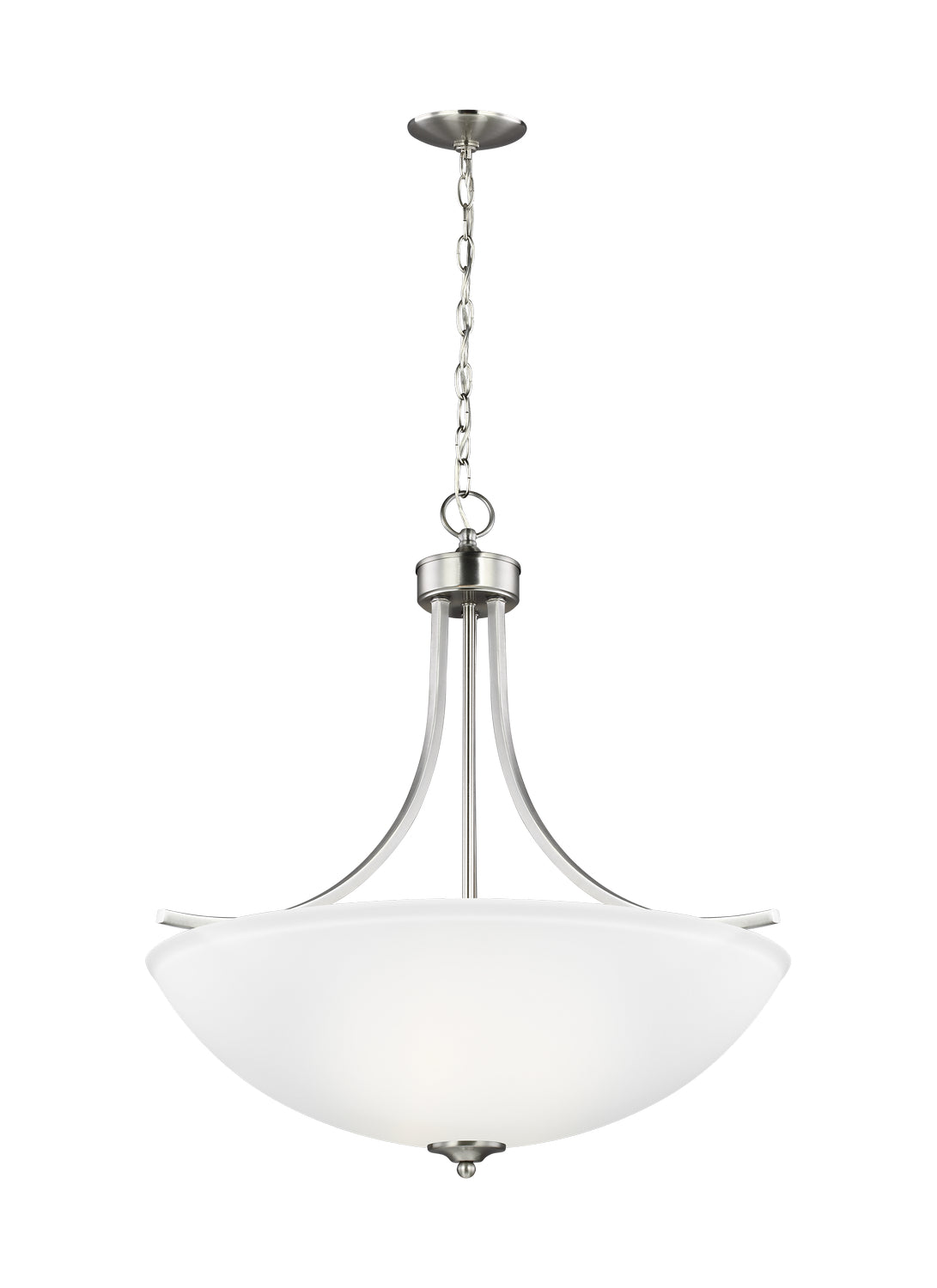 Generation Lighting - 6616504EN3-962 - Four Light Pendant - Geary - Brushed Nickel