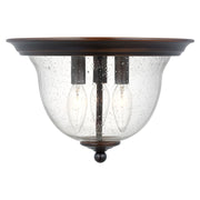 Generation Lighting - 7514503-710 - Three Light Ceiling Flush Mount - Belton - Bronze