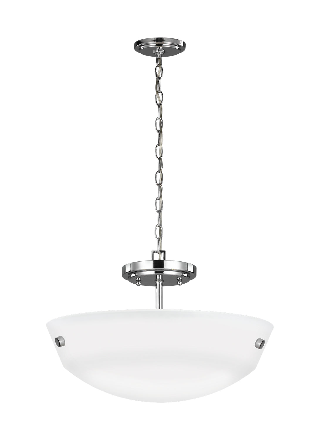 Generation Lighting - 7715202EN3-05 - Two Light Semi-Flush Convertible Pendant - Kerrville - Chrome