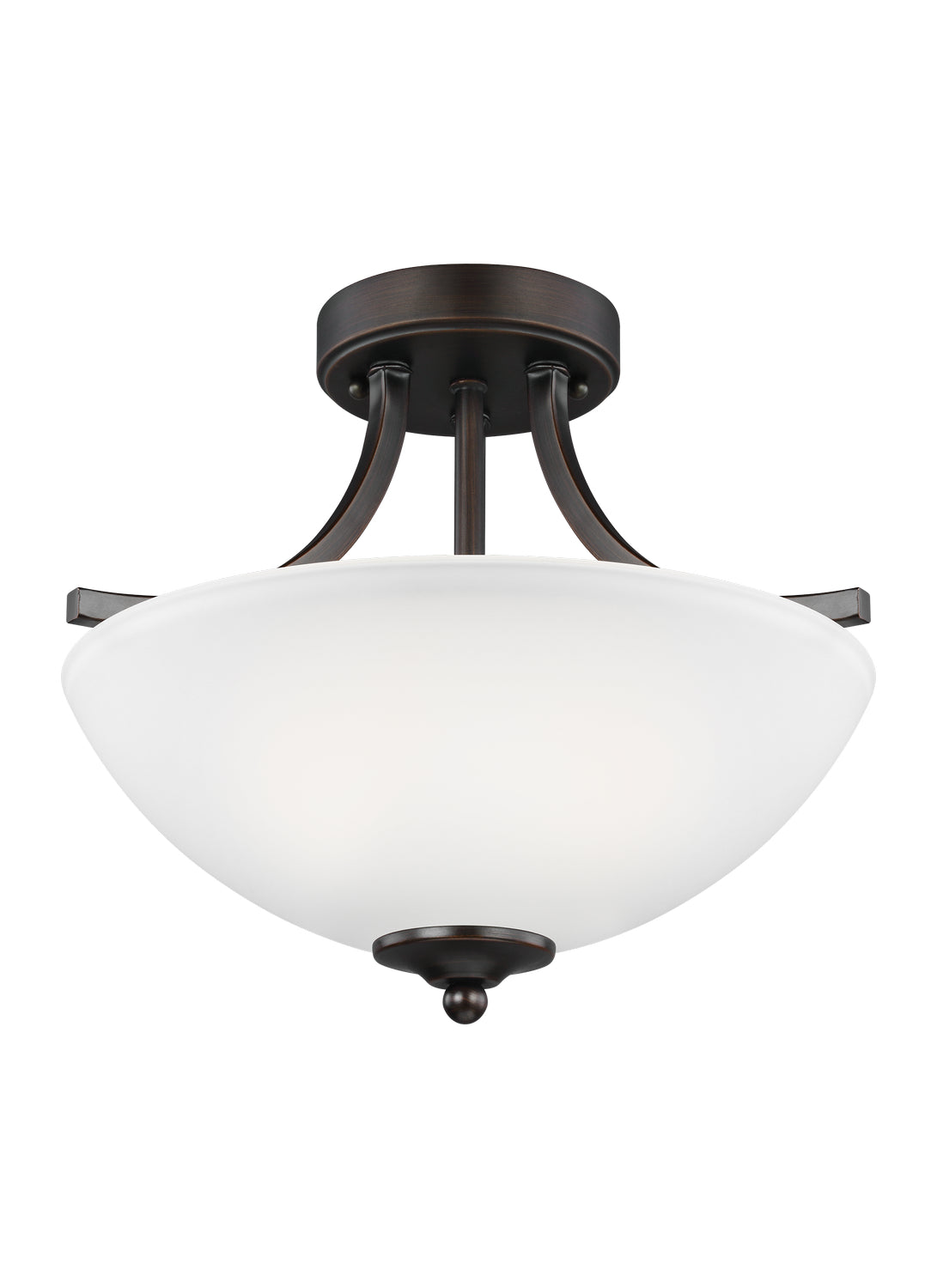 Generation Lighting - 7716502-710 - Two Light Semi-Flush Convertible Pendant - Geary - Bronze