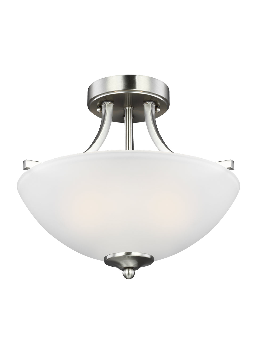 Generation Lighting - 7716502EN3-962 - Two Light Semi-Flush Convertible Pendant - Geary - Brushed Nickel