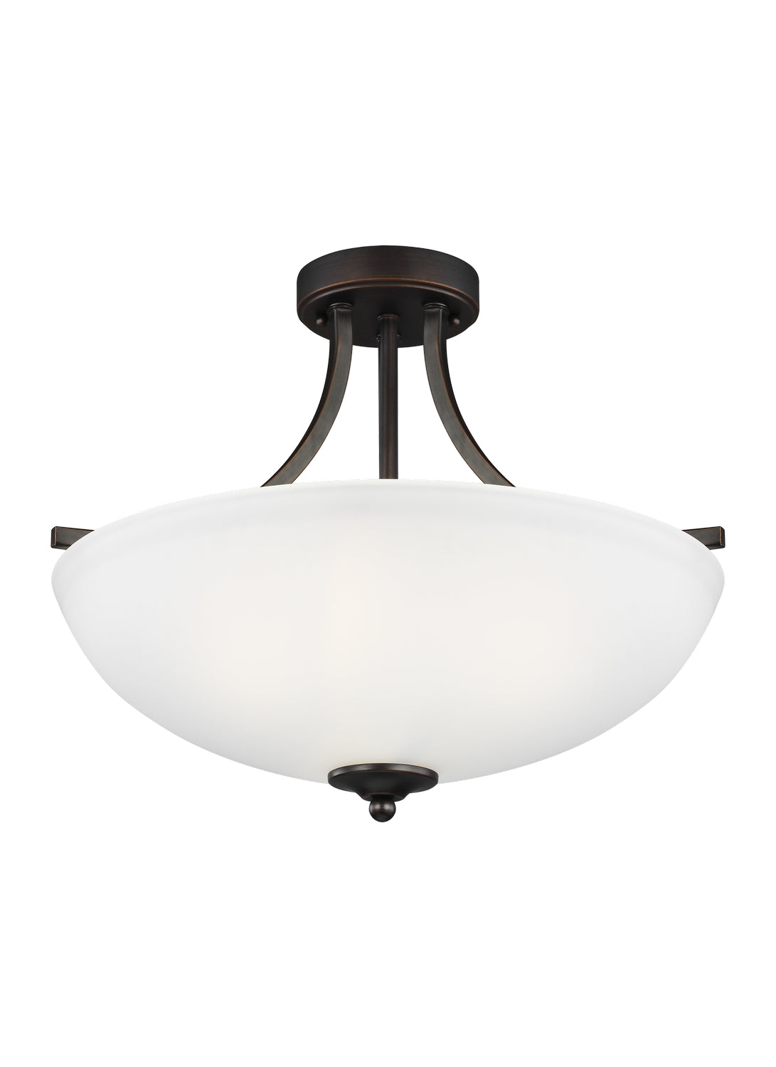 Generation Lighting - 7716503EN3-710 - Three Light Semi-Flush Convertible Pendant - Geary - Bronze
