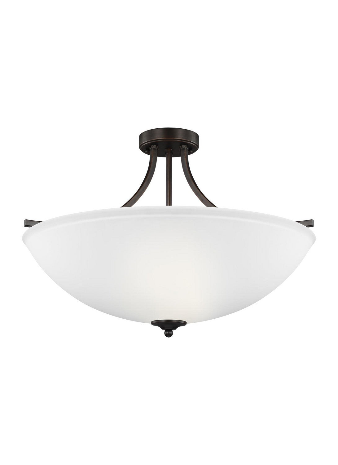 Generation Lighting - 7716504-710 - Four Light Semi-Flush Convertible Pendant - Geary - Bronze