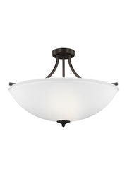 Generation Lighting - 7716504EN3-710 - Four Light Semi-Flush Convertible Pendant - Geary - Bronze