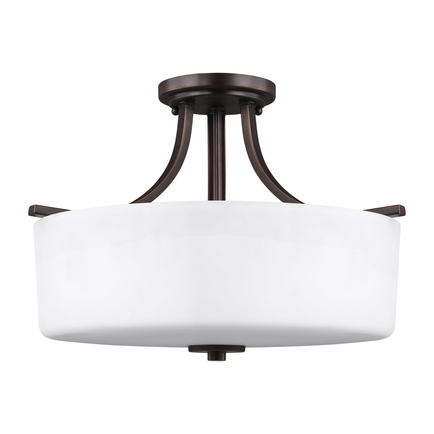 Generation Lighting - 7728803-710 - Three Light Semi-Flush Mount - Canfield - Bronze