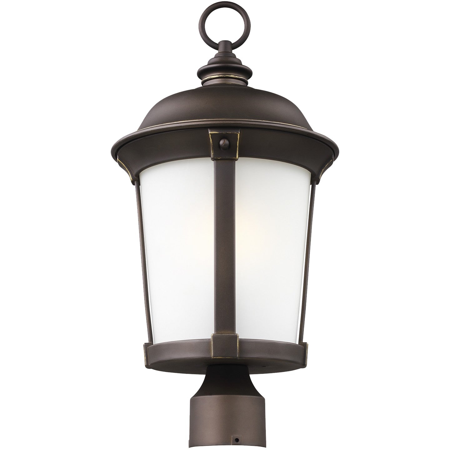 Generation Lighting - 8250701-71 - One Light Outdoor Post Lantern - Calder - Antique Bronze