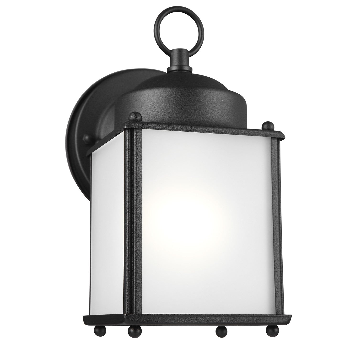 Generation Lighting - 8592001EN3-12 - One Light Outdoor Wall Lantern - New Castle - Black