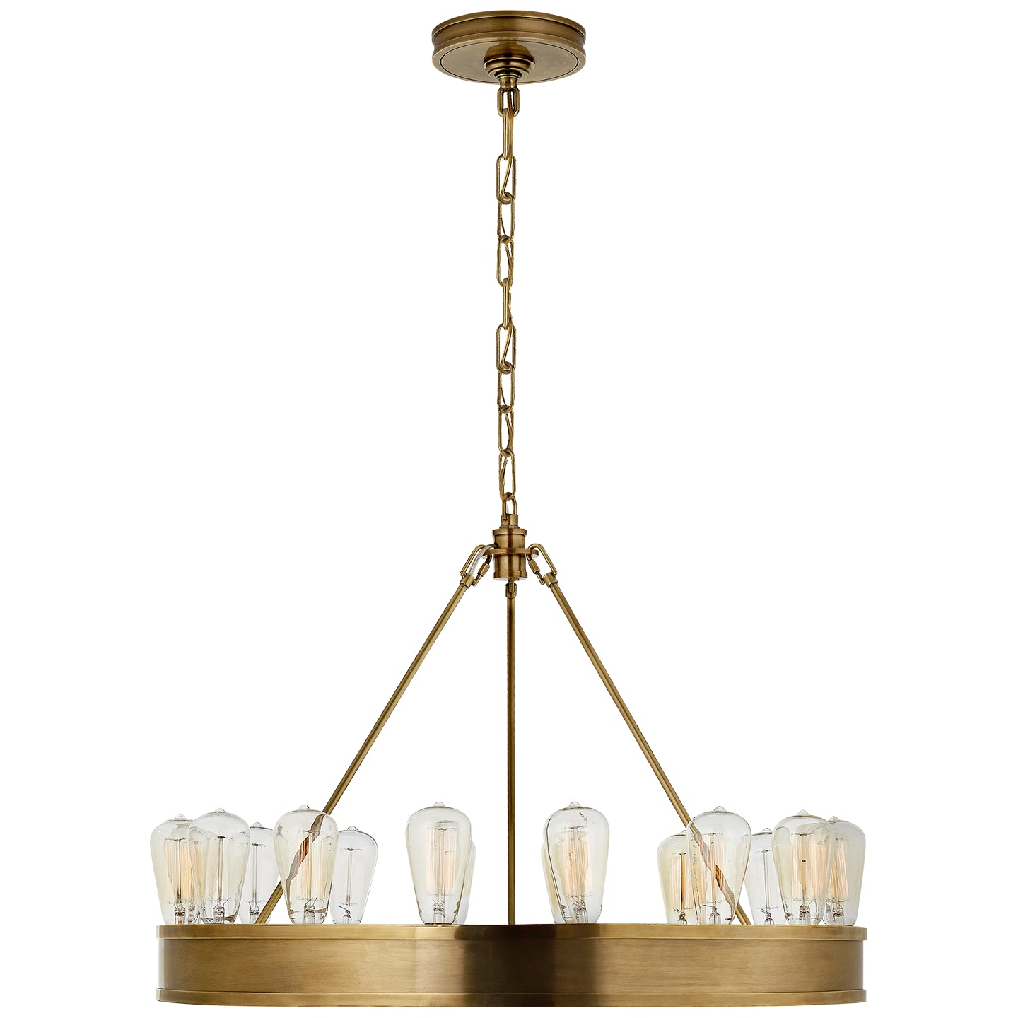 Ralph Lauren - RL 5131NB - 16 Light Chandelier - Roark - Natural Brass