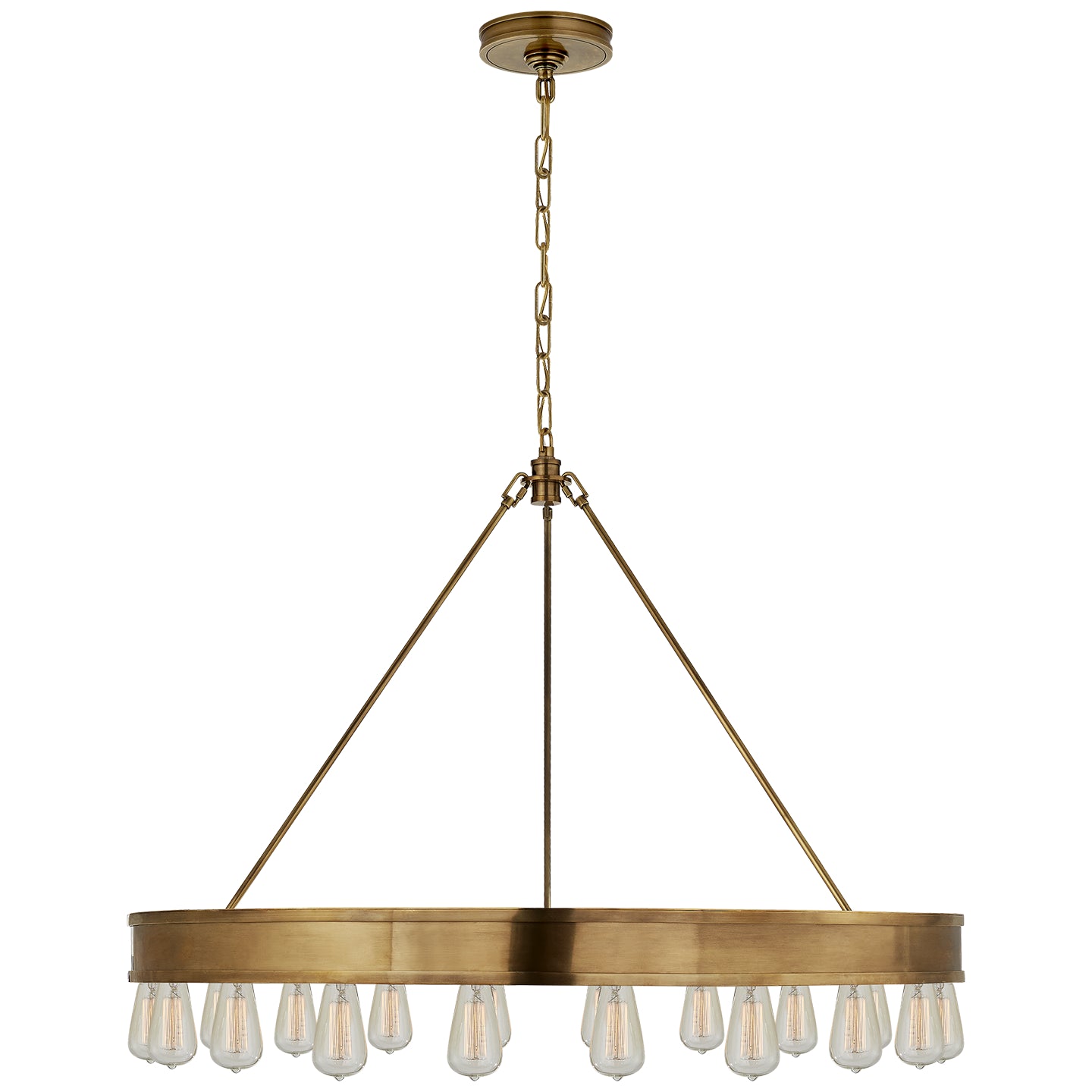 Ralph Lauren - RL 5132NB - 20 Light Chandelier - Roark - Natural Brass