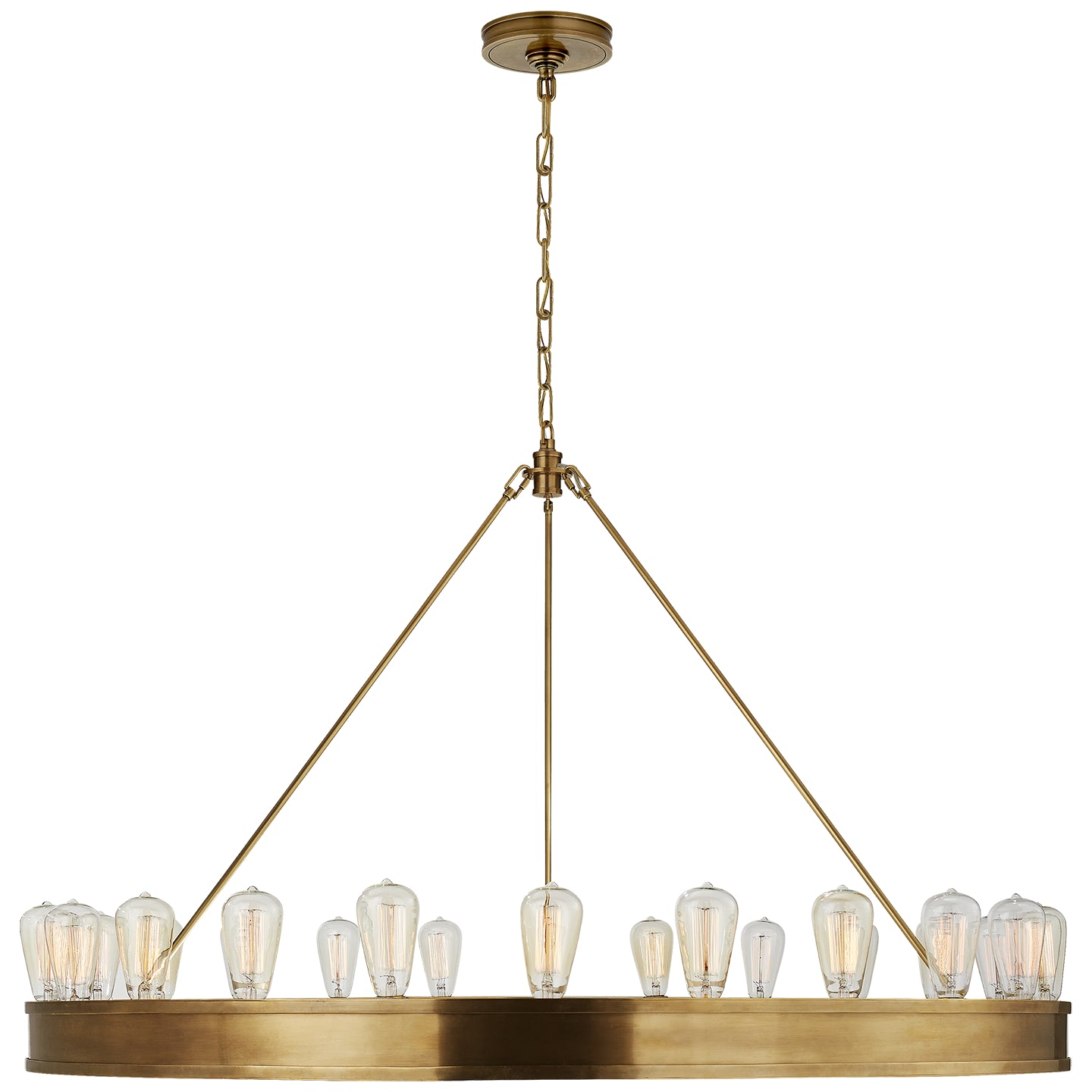 Ralph Lauren - RL 5133NB - 24 Light Chandelier - Roark - Natural Brass