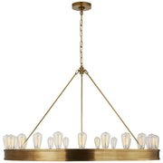 Ralph Lauren - RL 5133NB - 24 Light Chandelier - Roark - Natural Brass