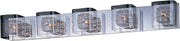 ET2 - E22835-18SVPC - Five Light Bath Vanity - Gem - Polished Chrome