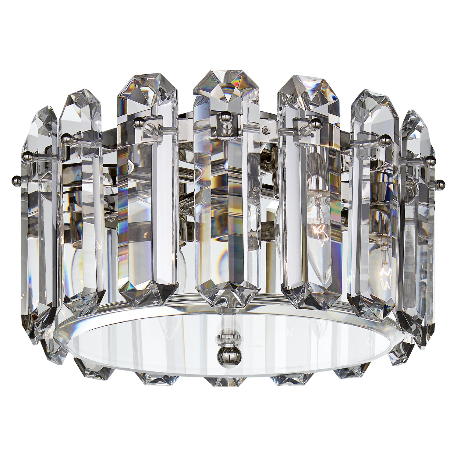 Visual Comfort Signature - ARN 4124PN-CG - Four Light Flush Mount - Bonnington - Polished Nickel