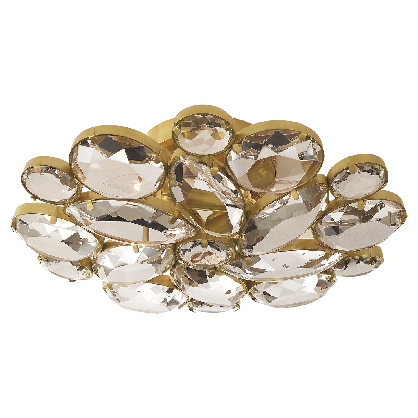 Visual Comfort Signature - KS 4015SB-CG - Three Light Flush Mount - Lloyd - Soft Brass