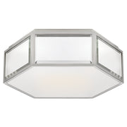 Visual Comfort Signature - KS 4120MIR/PN-FG - Two Light Flush Mount - Bradford - Mirror and Polished Nickel