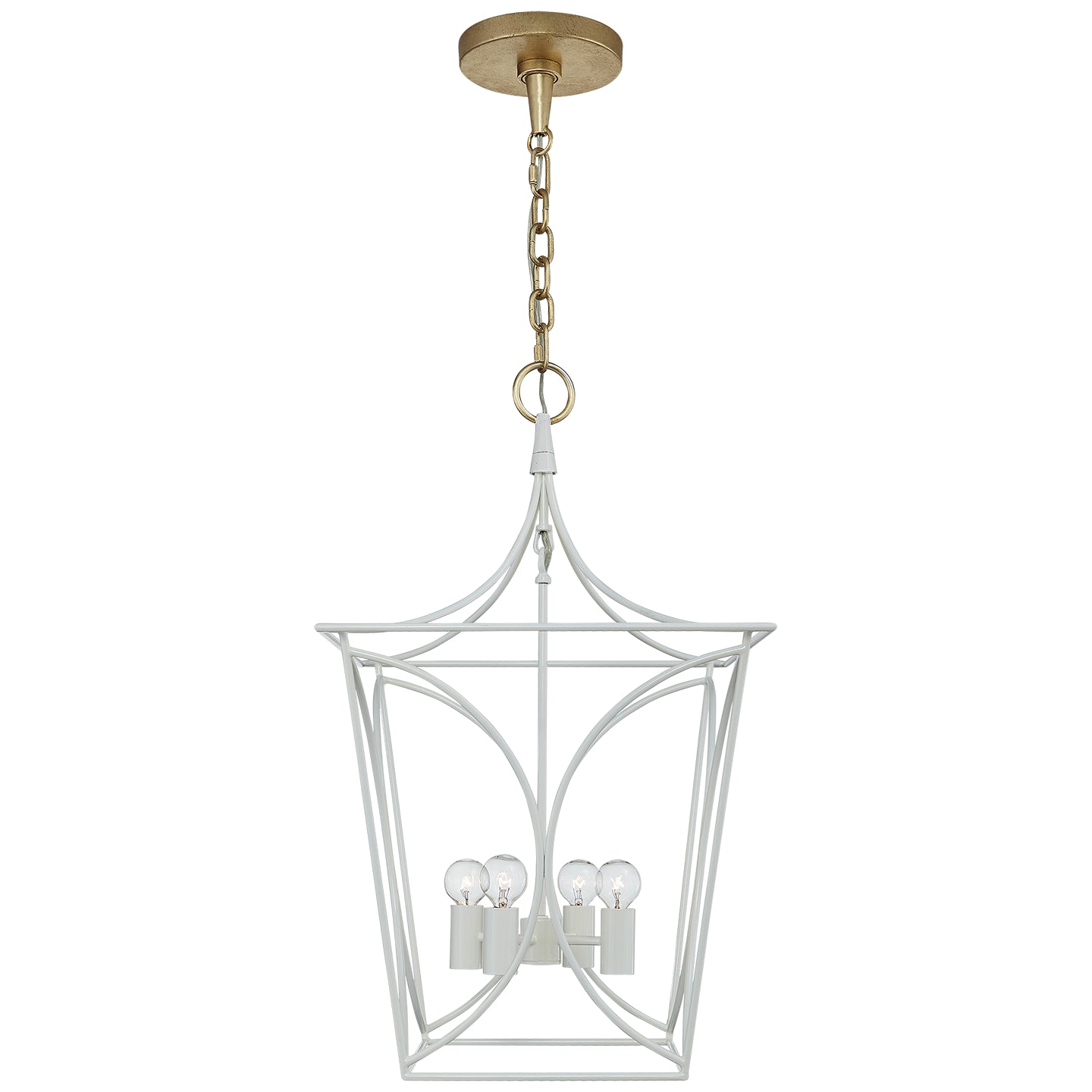 Visual Comfort Signature - KS 5144LC/G - Four Light Lantern - Cavanagh - Light Cream