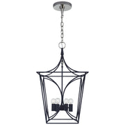 Visual Comfort Signature - KS 5144NVY/PN - Four Light Lantern - Cavanagh - French Navy and Polished Nickel