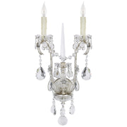 Ralph Lauren - RL 2280ASL-CG - Two Light Wall Sconce - Alessandra - Antique Silver Leaf