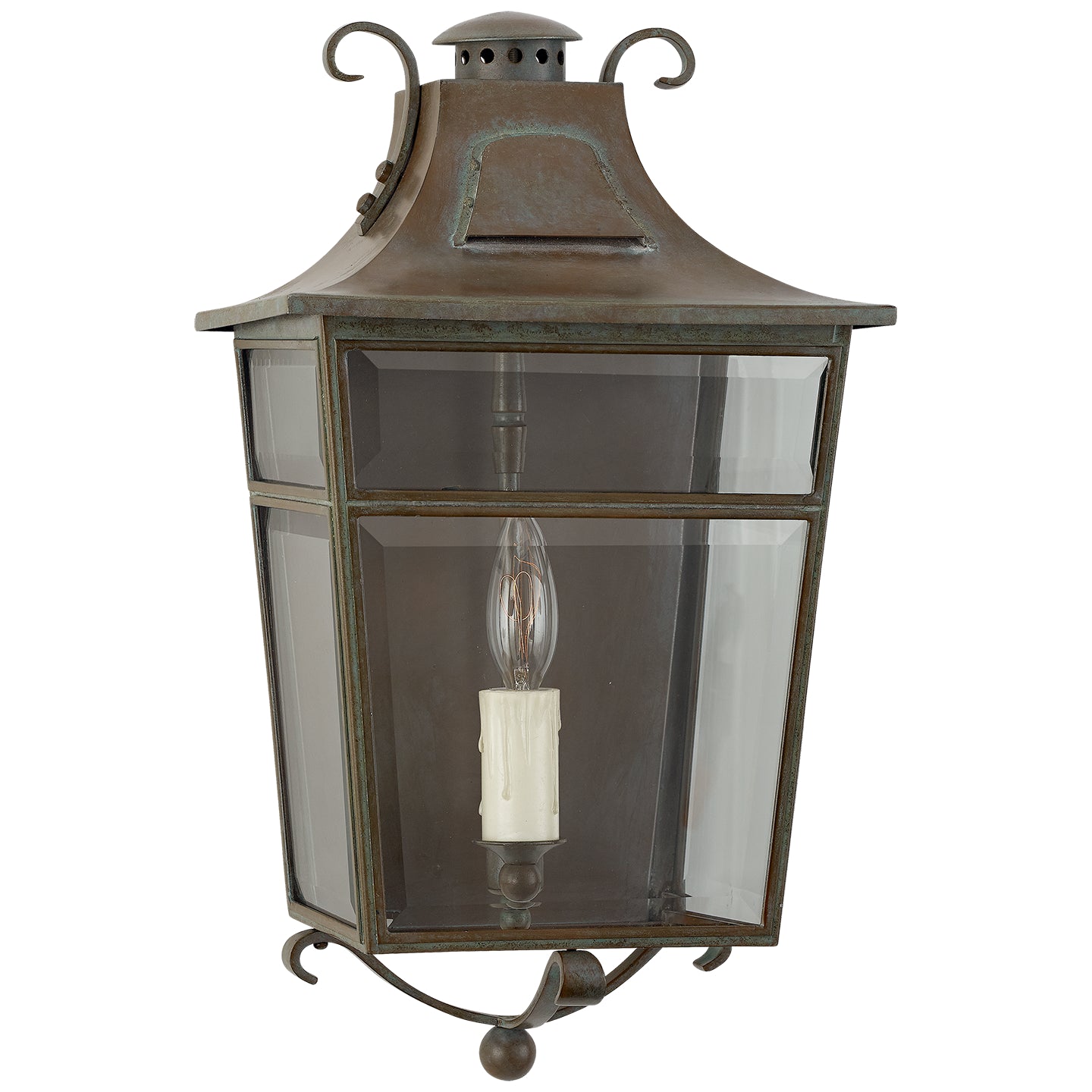 Ralph Lauren - RL 2732WVG-CG - One Light Wall Lantern - Carrington - Weathered Verdigris