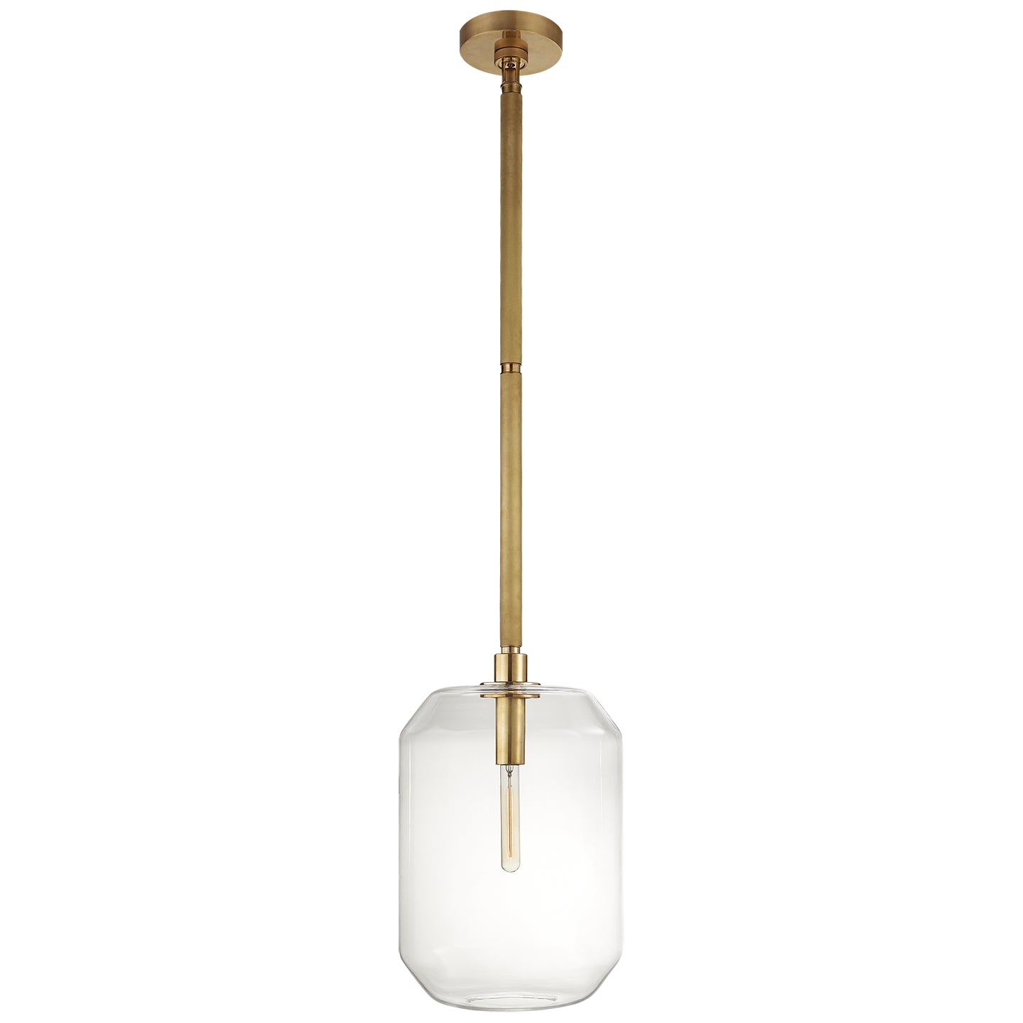 Ralph Lauren - RL 5220NB-CG - One Light Pendant - Barrett - Natural Brass