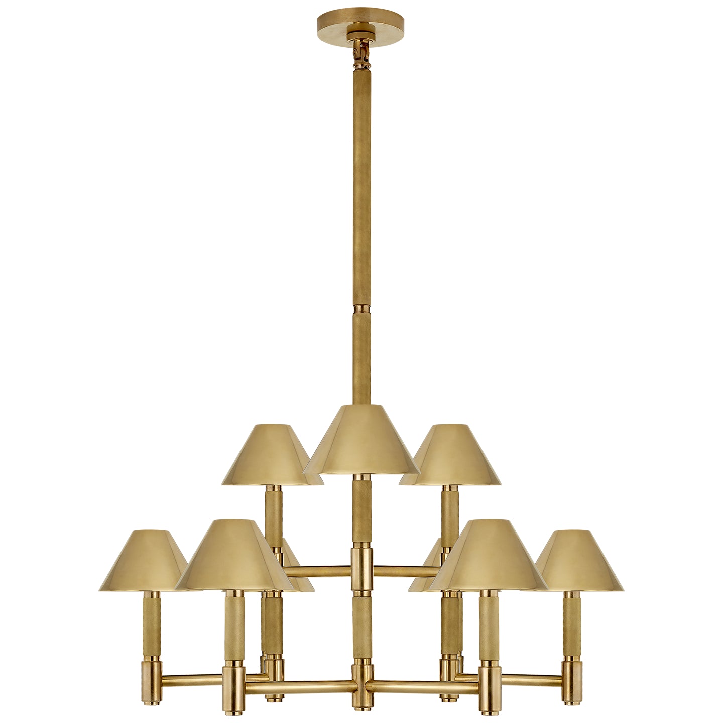 Ralph Lauren - RL 5224NB-NB - Nine Light Chandelier - Barrett - Natural Brass