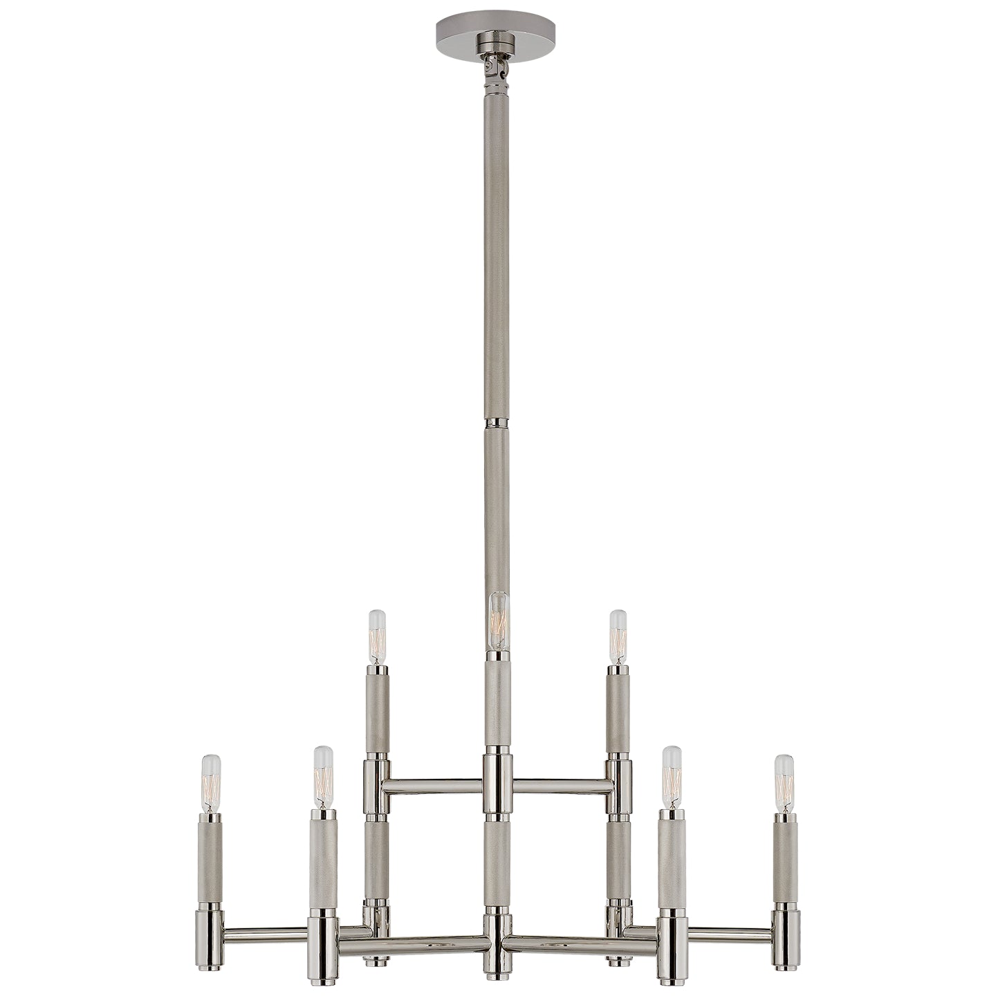 Ralph Lauren - RL 5224PN - Nine Light Chandelier - Barrett - Polished Nickel