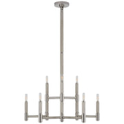 Ralph Lauren - RL 5224PN - Nine Light Chandelier - Barrett - Polished Nickel