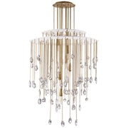 Ralph Lauren - RL 5341NB/PW-CG - Six Light Chandelier - Hailee - Natural Brass and Plaster White